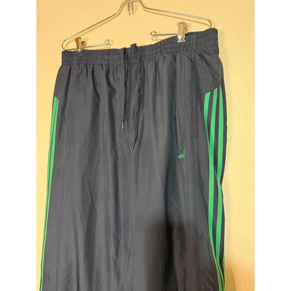 TWO PAIRS Adidas Mens Clima365 Track‎ Pants Bundle Navy Blue White Green Large L